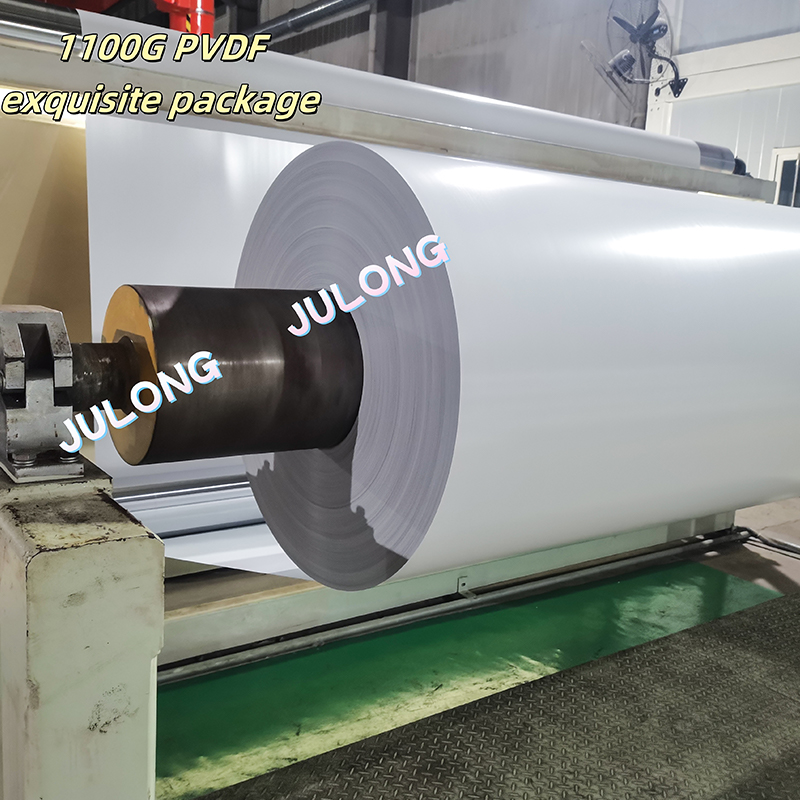 نسيج غشاء الشد PVDF بوزن 1100 جرام